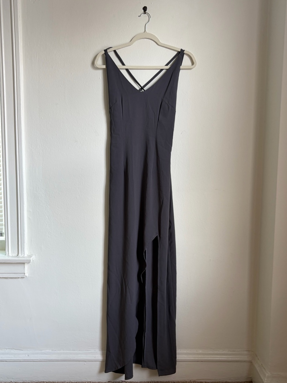 Lulu’s Grey Formal Maxi Dress